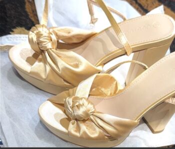 Gold front high heal