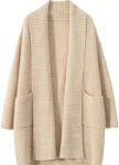 Autumn Winter Cashmere Cardigan Knitted Sweater Women's Fashion Loose Large Size Solid Thicken Cardigans