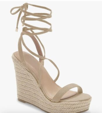 Women's Espadrille Wedges Lace Up Platform Ankle Cross Strap Slingback Summer Dress Sandals