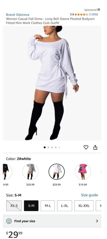 Women Casual Fall Dress - Long Bell Sleeve Pleated Bodycon Fitted Mini Work Clothes Club Outfit