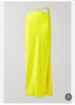 Michael Lo Sordo Cutout ...Embellished Neon Silk-satin Maxi