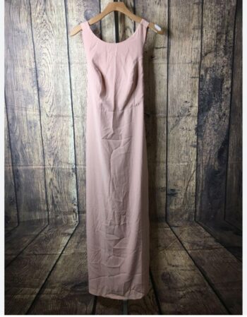 Ended Truth & Fable Womens Pink Tie Back Satin A-Line Maxi Dress NWTTruth