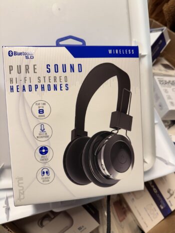 Wireless Bluetooth Stereo Headphones, Black