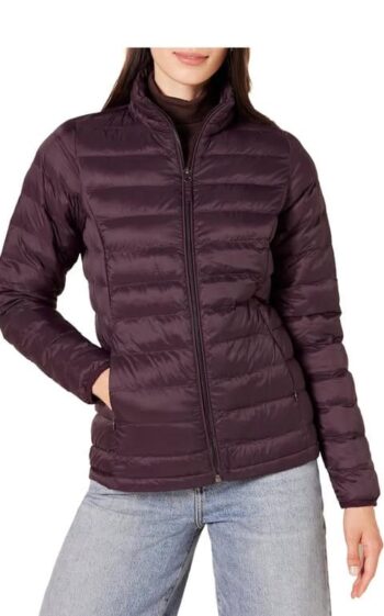 Essentials Women's Lightweight Water-Resistant Puffer Jacket