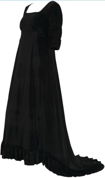 Plus Size 1870's Victorian Polonaise Dress Civil War Gown Empire Waist Regency Era Dress