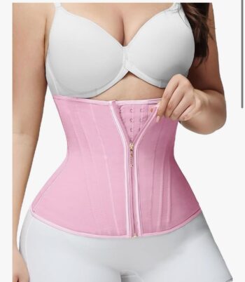 SHAPSHE Waist Trainer for Women Tummy Control Workout Waist Cincher Corset Shapewear Body Shaper with Zipper Hook xl