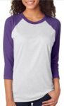 Next Level Unisex Tri-Blend 3/4-Sleeve Raglan - 6051