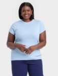 Women's Short Sleeve Ribbed T-Shirt - A New Day™