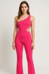 Hot pink body suit