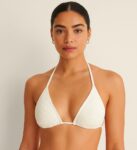 White knit swim top