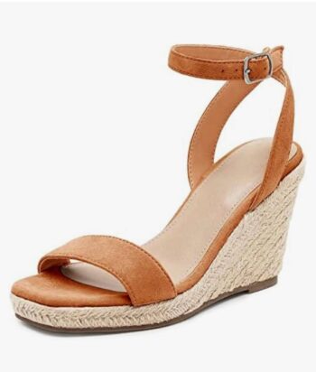 Womens Wedge Sandals Espadrilles Open Toe Ankle Strap Buckle Slingback Casual Summer Platform Sandal Shoes