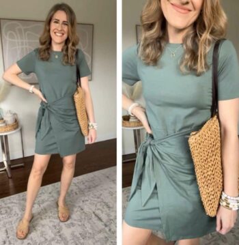 A-New-Day-Womens-Long-Sleeve-Crepe-Collared-Midi-Shirt-Dress