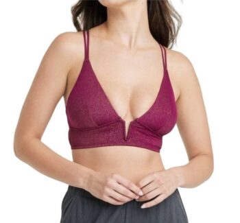 Auden sparkle purple bra