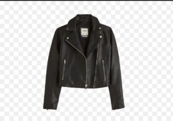 Black leather jacket