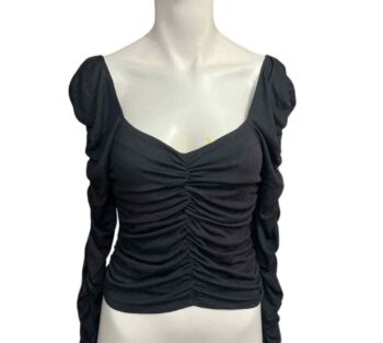 Black rushed top