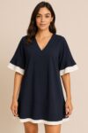Blue-v-neck-dress-with-white-details.jpeg