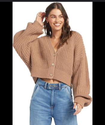 Brown  cardigan