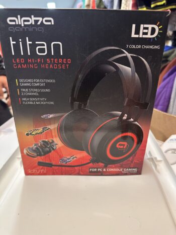 Alpha Gaming Titan Led Hi - Fi Stereo Gaming Headset
