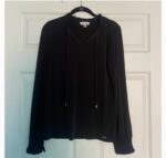 Calvin Klein Long-sleeve Black Blouse