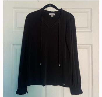 Calvin Klein Long-sleeve Black Blouse