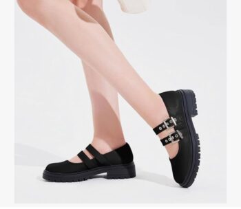 Coutgo Womens Kitten Heel Slingback Pumps Closed Square Toe Buckle Wedding Party Dress Shoes