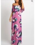 Floral off the shoulder dress