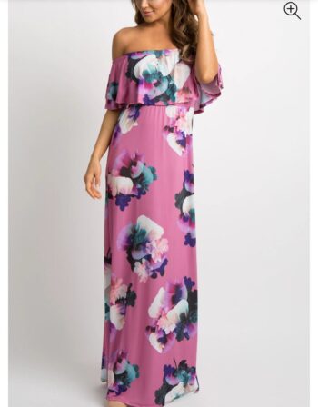 Floral off the shoulder dress