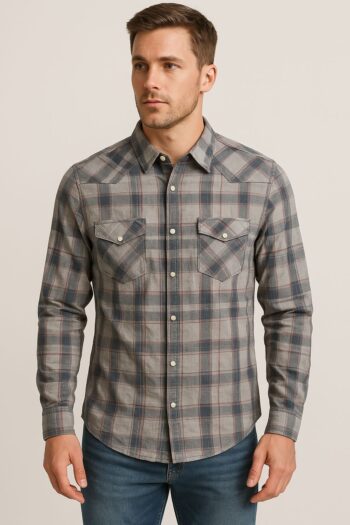 Gray polo shirt