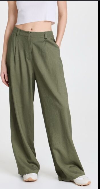 Green work pants