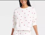 Heart and white crew neck