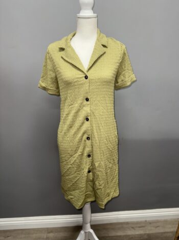 Button down mini dress