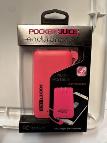 4000mAh Slim Pocket Juice AC Pink