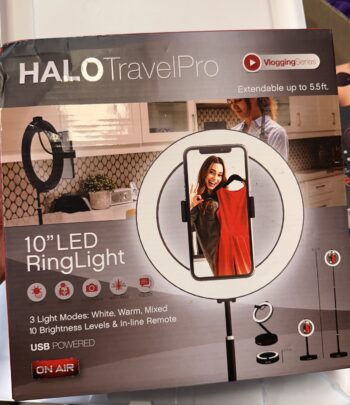 Halo Travel Pro 10” LED Ring Light Vlogging Series Extendable up to 5.5FT