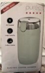 Puree Electric Coffee Grinder, One-Touch Spice, Herb, and Coffee Bean Grinder with Stainless Steel Blades