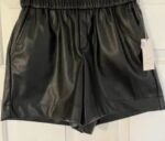 Leather shorts