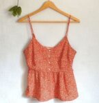 Monteau Las Angeles Fairycore Tank Top Floral Blouse