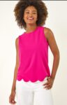 Pink top with details on the bottom