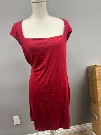 Red cotton with open back