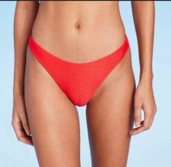 Red swim bottom