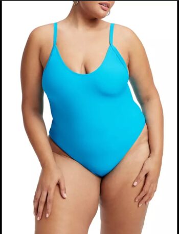 Solid color swim suit