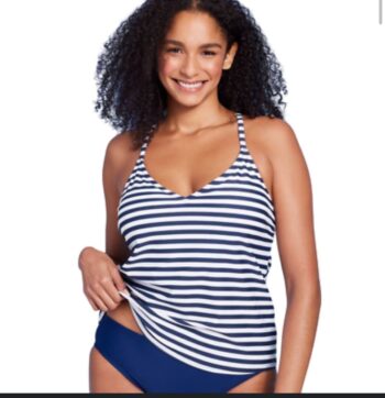 Swim top strips