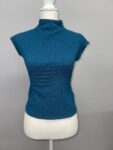 Cotton Women's High Neck Knitted T-Shirt