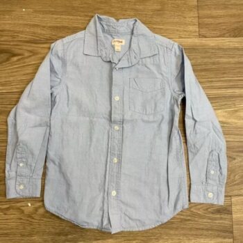 Target Cat & Jack Blue Collared Button Up Shirt Kid’s