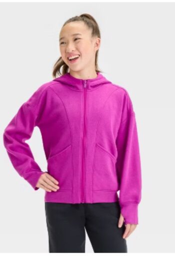 Fleece Full Zip Hoodie Sweatshirt - All In Motion