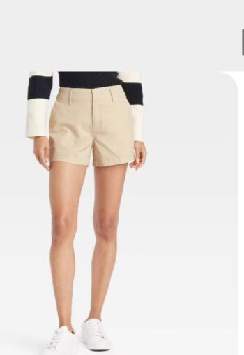 Women's High-Rise Chino Shorts - A New Day
