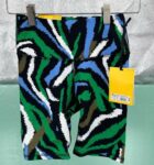 Diane Von Furstenberg for Target DVF Disco Zebra Bike Shorts Green