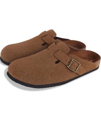 Classic Boston Clogs Women - Suede Arch Support and Mules Cork Footbed Unisex