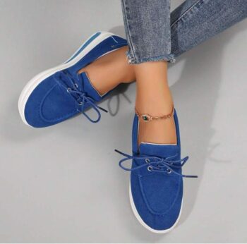 Stylish Suede Loafers For Women - Comfortable Thick Soles For Casual Walking And Work