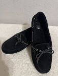 Cole Haan Womens Black  Suede  Driving Loafers