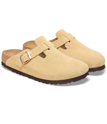 Birkenstock Women's Boston Clogs, Latte Cream